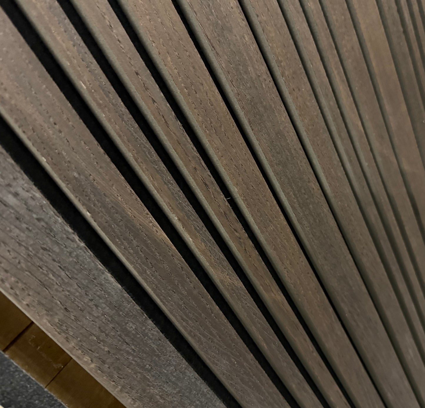 Dunne Dikke Natuurlijk Gerookt Eiken Akoestische wandpaneel