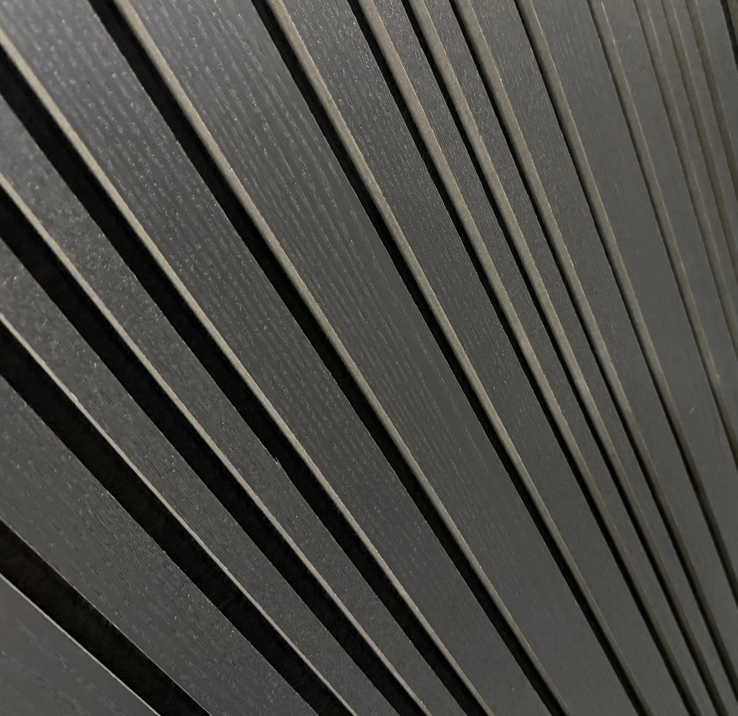 Dunne Dikke Natuurlijk Zwarte Eiken Akoestische wandpaneel