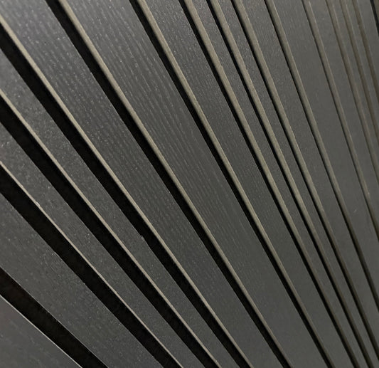 Dunne Dikke Natuurlijk Zwarte Eiken Akoestische wandpaneel