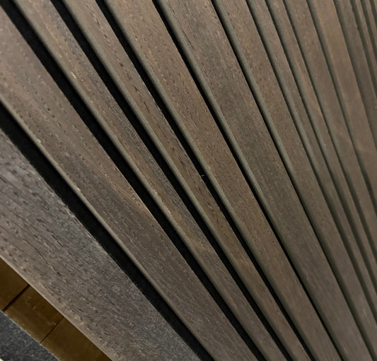 Dunne Dikke Natuurlijk Gerookt Eiken Akoestische wandpaneel